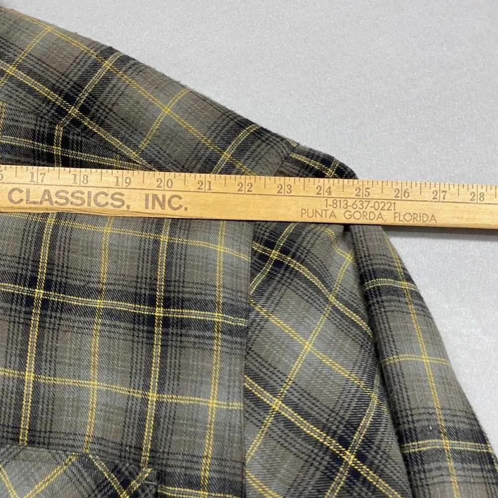 Wolverine Mens XXL Jacket Gray Plaid Fleece Lined Flannel Shacket Zip Up Warm